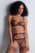 Aubade Sheer Emotion Suspender belt